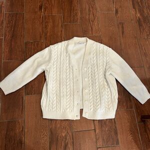 ASOS size L off white oversized chunky sweater